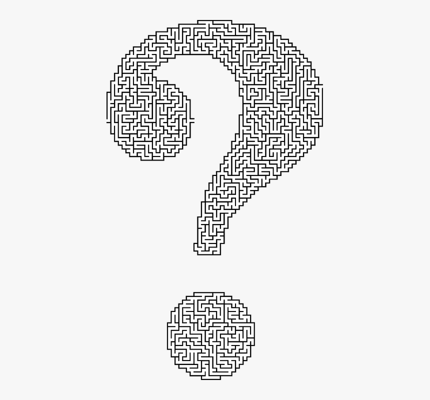 Maze In Shape Of Question Mark, HD Png Download, Free Download