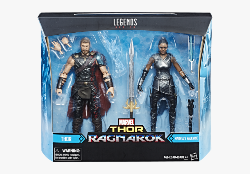 Marvel Legends Thor Ragnarok Valkyrie Two Pack Packaged - Marvel Legends Thor Ragnarok Valkyrie, HD Png Download, Free Download