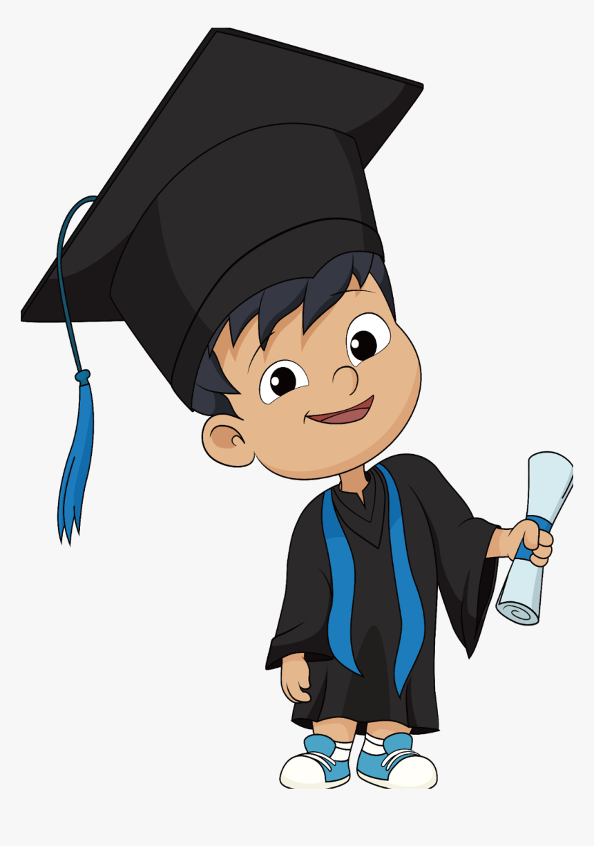 Graduation Kid Illustration, HD Png Download, Free Download