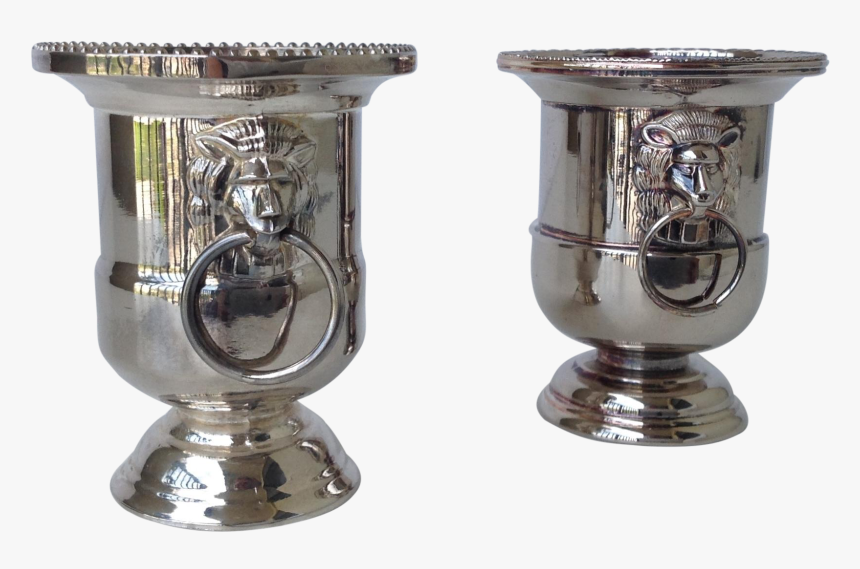 Silver Trophy Urn Lion Head Toothpick Holder, HD Png Download, Free Download