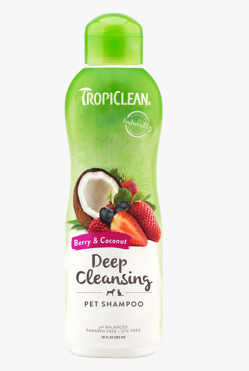 Tropiclean Berry And Coconut Deep Cleaning Shampoo - Tropiclean Dog Shampoo, HD Png Download, Free Download