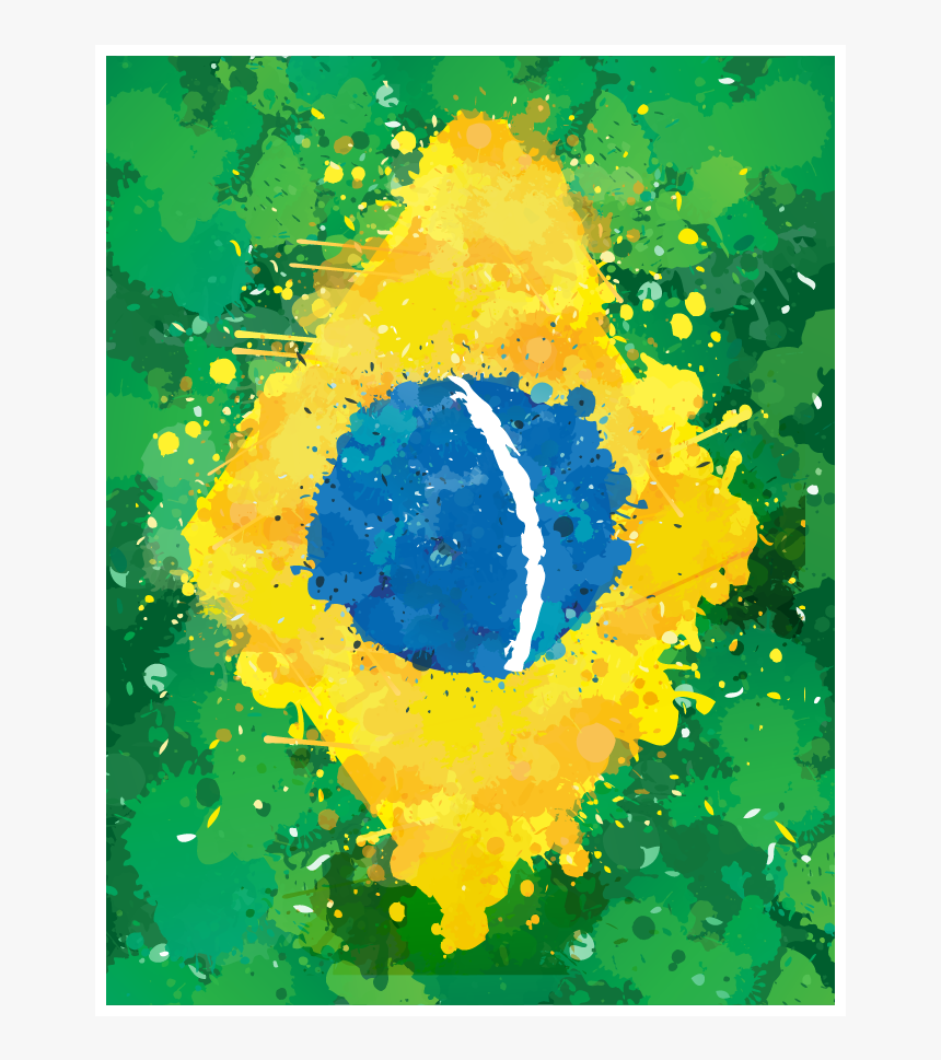 Bandeira Do Brasil Estilizada, HD Png Download, Free Download