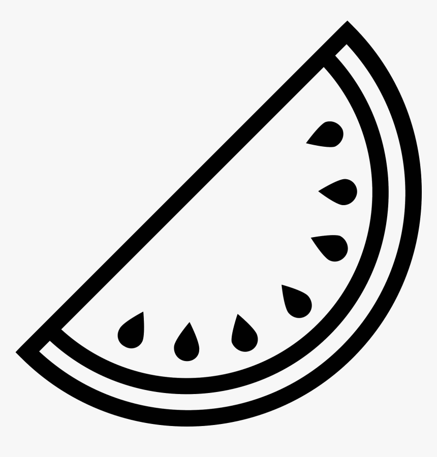 Icon Free Download Png - Black And White Watermelons, Transparent Png, Free Download