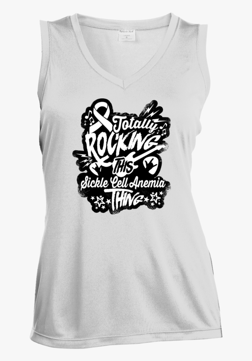 Rocking Sickle Cell Anemia Women"s Sleeveless V-neck - Postural Orthostatic Tachycardia Syndrome, HD Png Download, Free Download