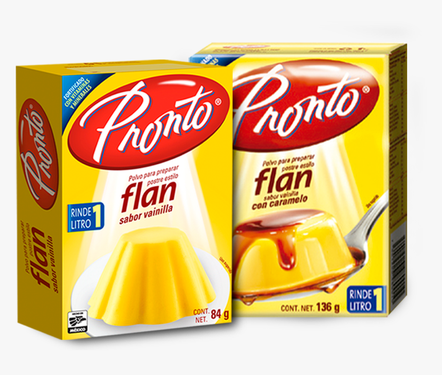 Flan Pronto , Png Download - Flan Pronto Informacion Nutricional, Transparent Png, Free Download