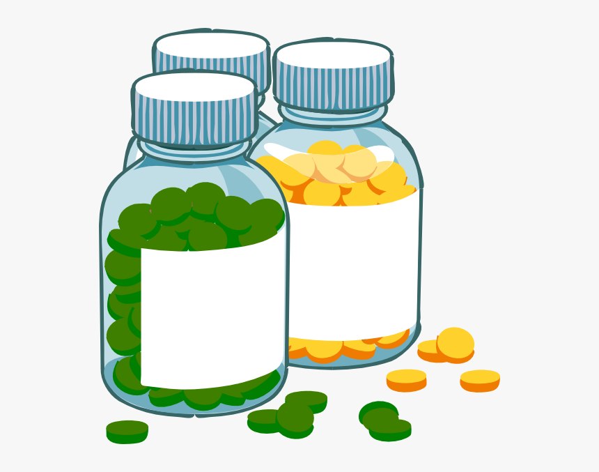 Green And Yellow Tablets Svg Clip Arts - Transparent Medicine Clipart, HD Png Download, Free Download