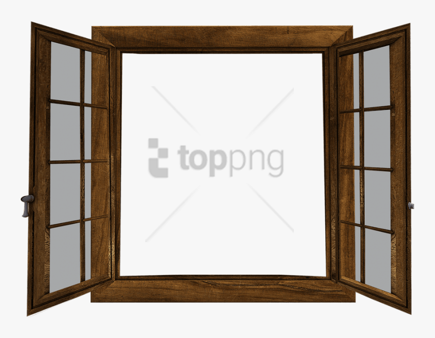 Free Png Glass Frame Png Transparent Png Image With - Open Wood Window Png, Png Download, Free Download