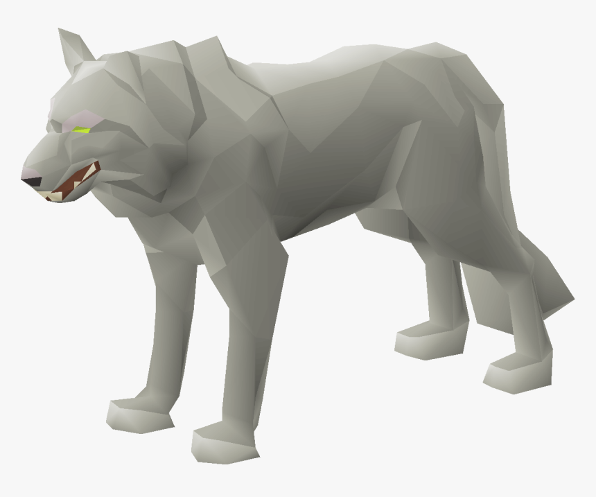 Old Runescape Wolf, HD Png Download, Free Download