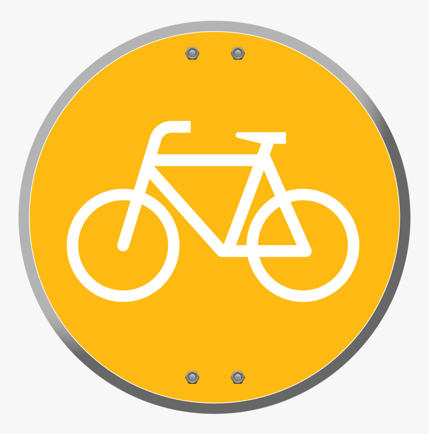 Bike Street Sign Representing Big Jump For People For - Cycling Words, HD Png Download, Free Download