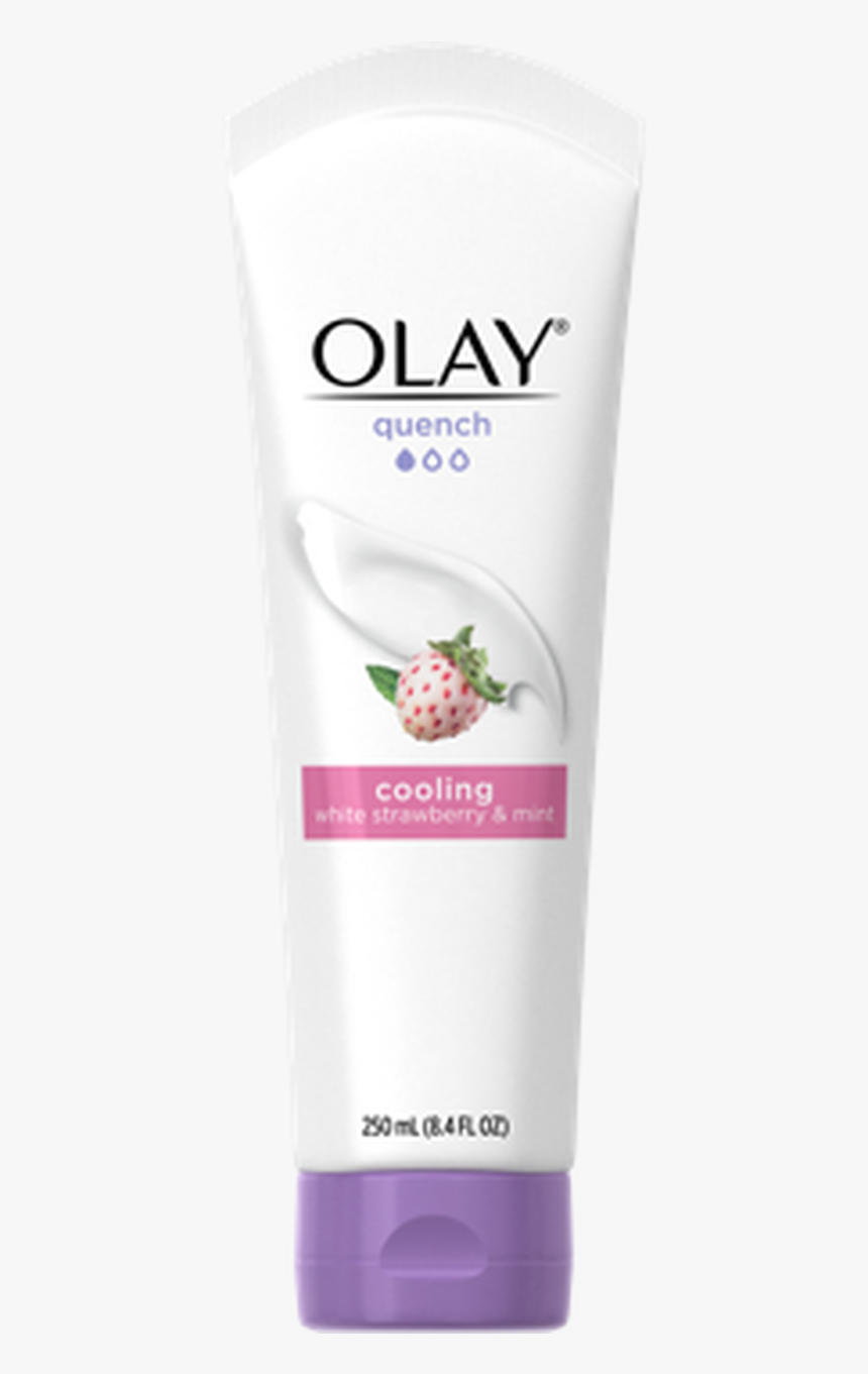 Olay Quench Cooling White Strawberry & Mint Body Lotion, - Body Wash, HD Png Download, Free Download