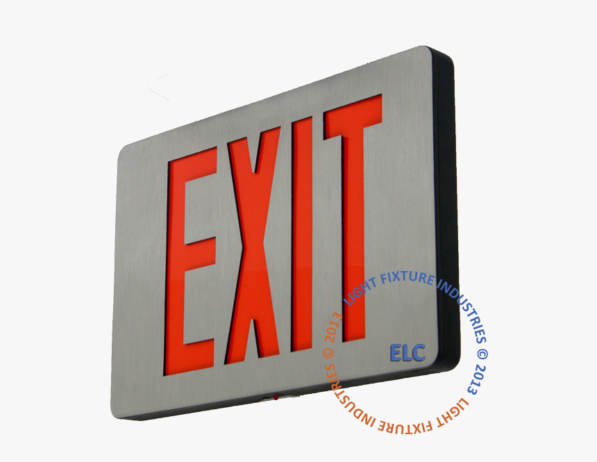 Close Exit Sign, Ultra-thin Cast Aluminum - Parallel, HD Png Download, Free Download