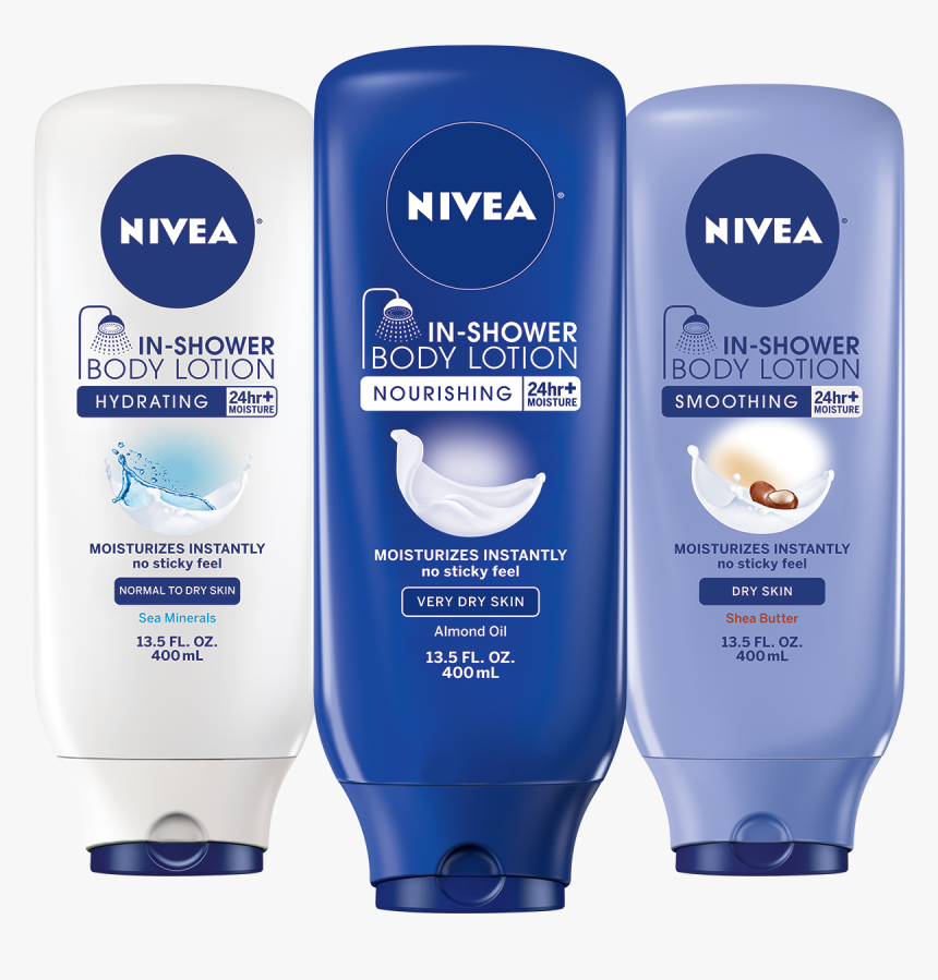 Nivea In-shower Body Lotion - Nivea Wet Skin Moisturizer, HD Png Download, Free Download