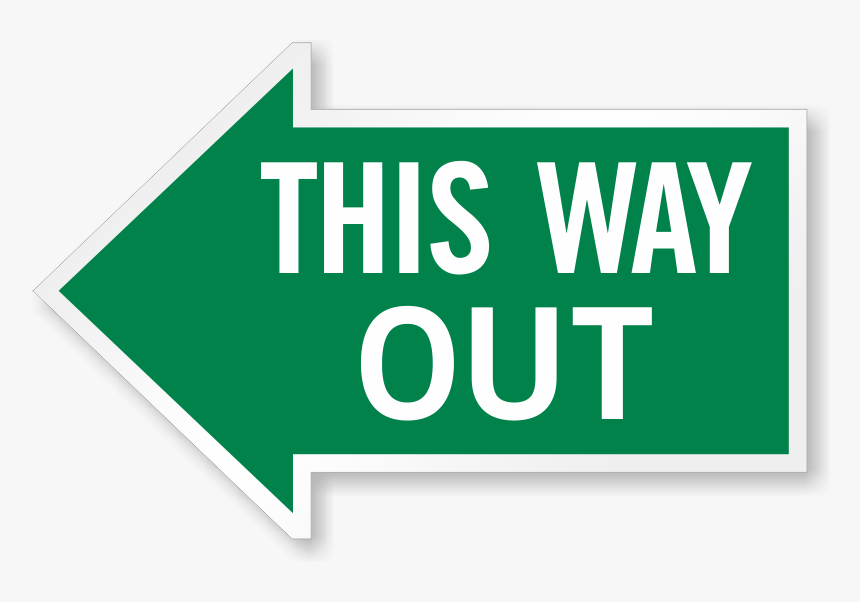 Thumb Image - Exit This Way Signage, HD Png Download, Free Download