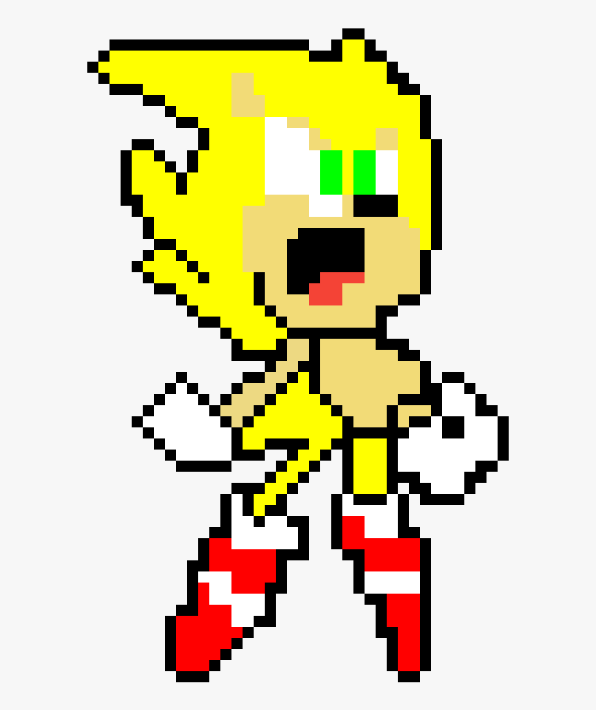 Super Sonic Sprite Png, Transparent Png, Free Download