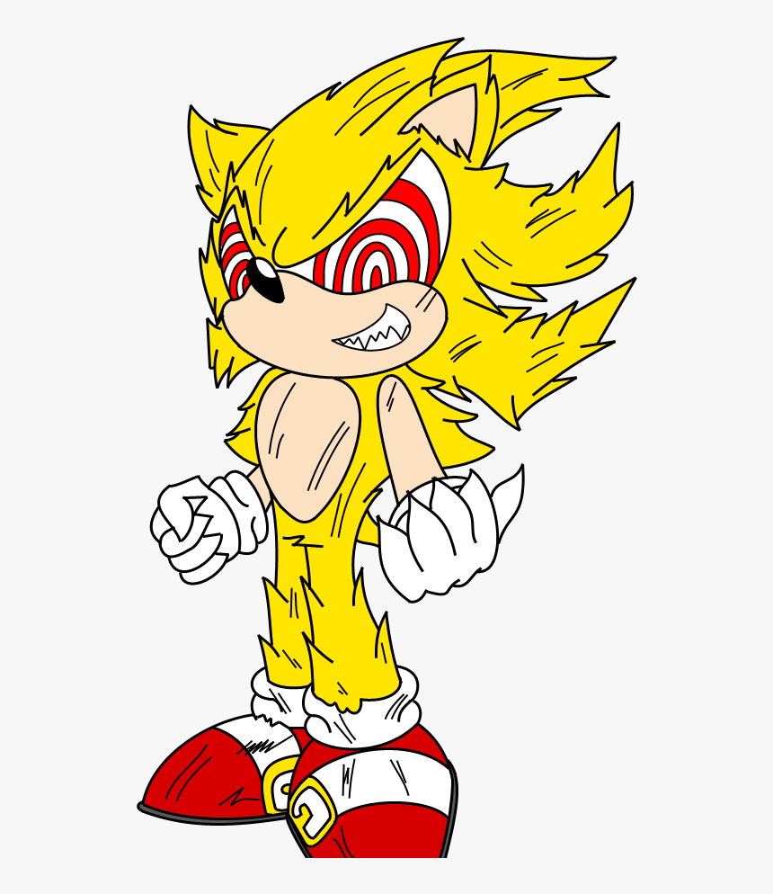 Fleetway Super Sonic Flat By Magnum13 , Png Download - Imagenes De Fleetway Sonic, Transparent Png, Free Download