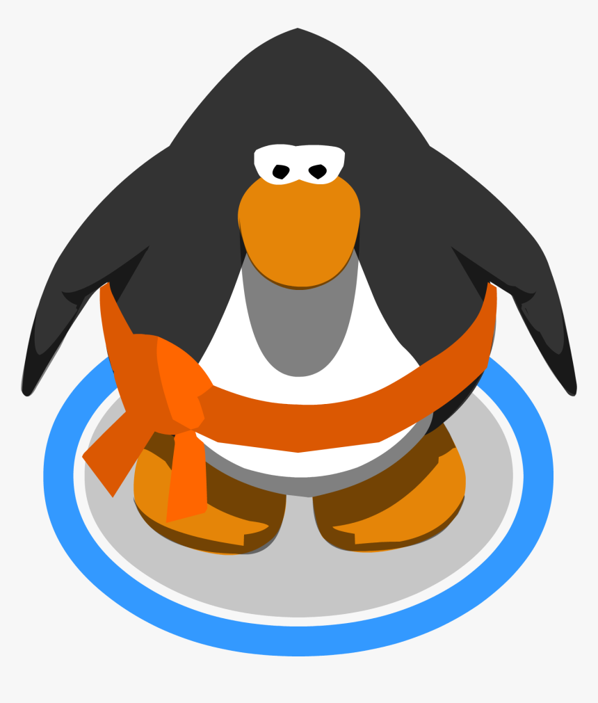 Image Orange Ingame Png - Club Penguin Penguin Model, Transparent Png, Free Download