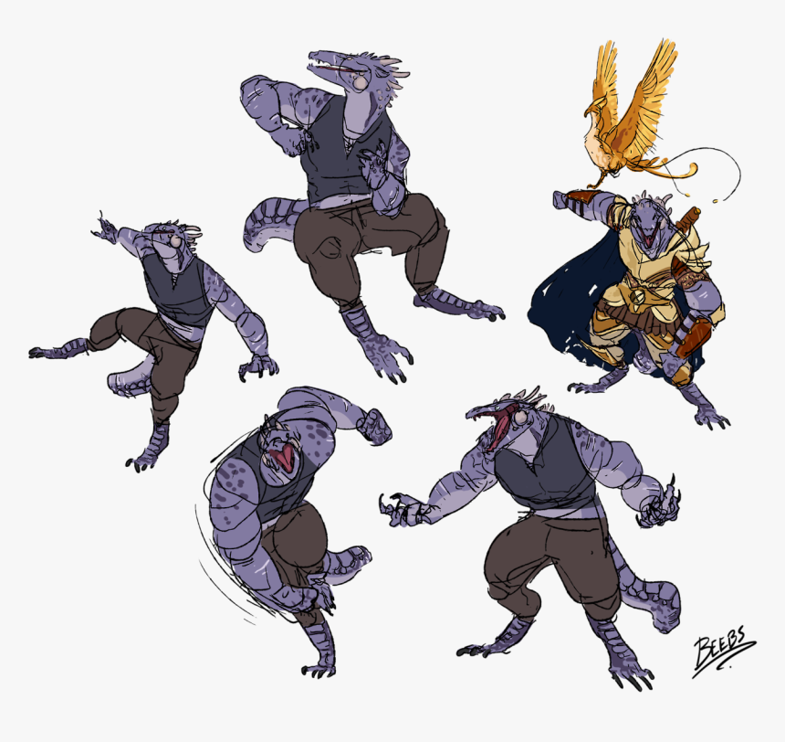 Some Sketches Of @dwarven-eccentrics Dnd Dragonborn - D&d Dragonborn Character Art, HD Png Download, Free Download