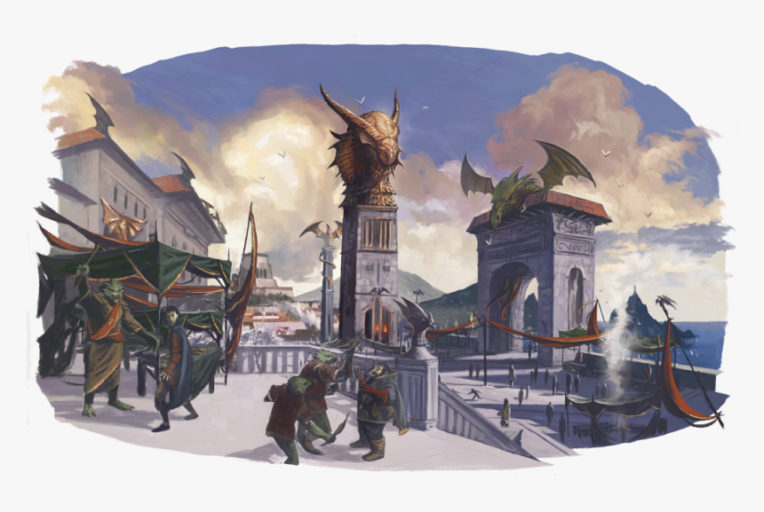 Dungeons And Dragons Dragonborn City, HD Png Download, Free Download