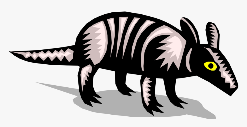 Vector Illustration Of Armored Armadillo Takes Stroll - Vector Graphics, HD Png Download, Free Download