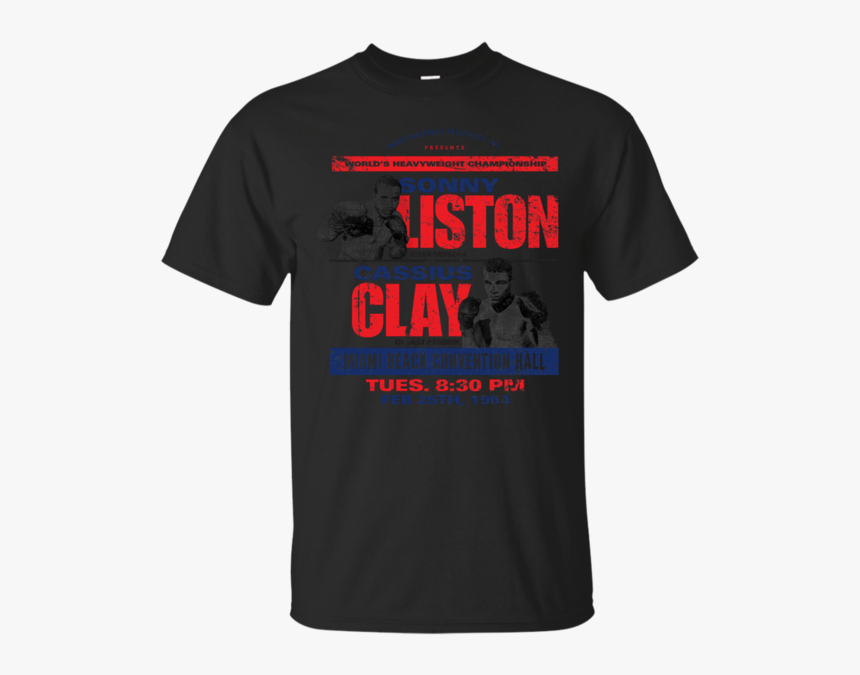 Sonny Liston Vs Cassius Clay Muhammad Ali T Shirt & - T-shirt, HD Png Download, Free Download