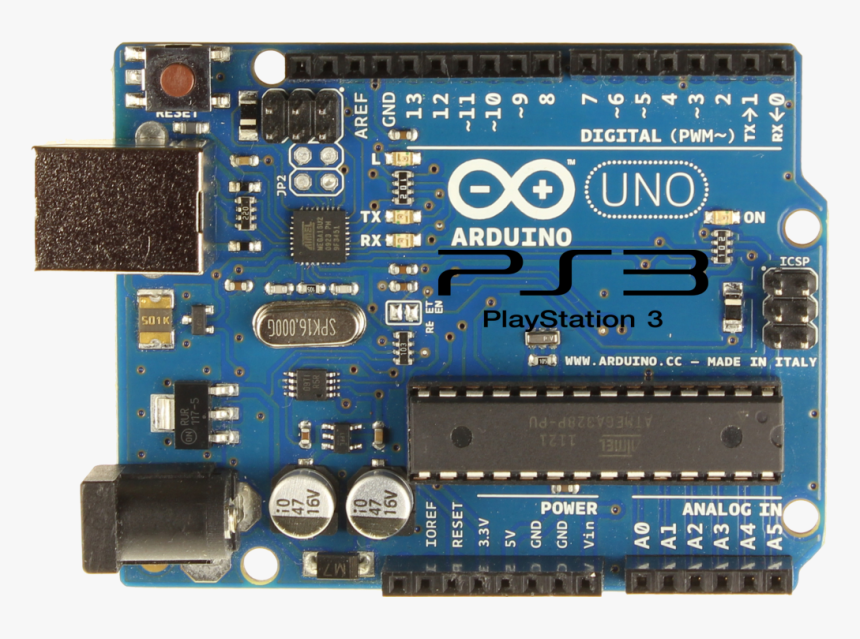 Arduinouno R3 Front - Arduino Uno Rev 2, HD Png Download, Free Download