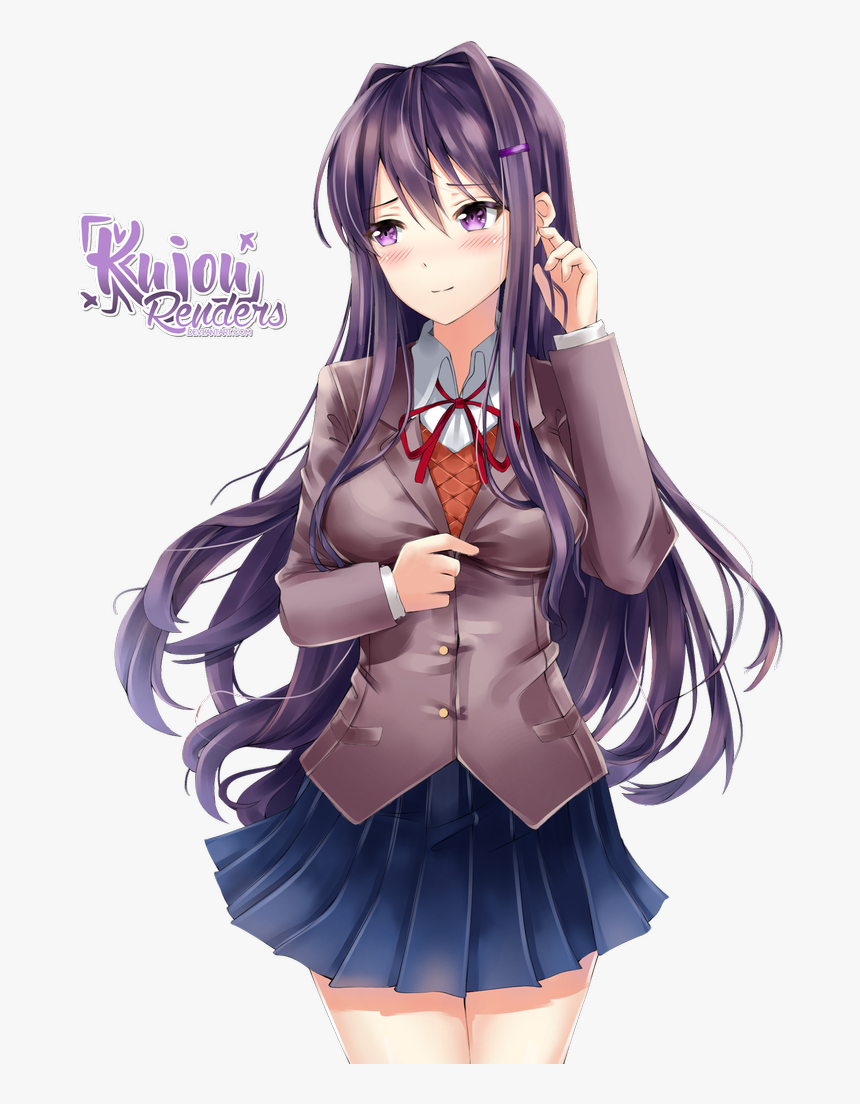 Yuri Png Anime - Doki Literature Club Yuri Doki Doki, Transparent Png, Free Download