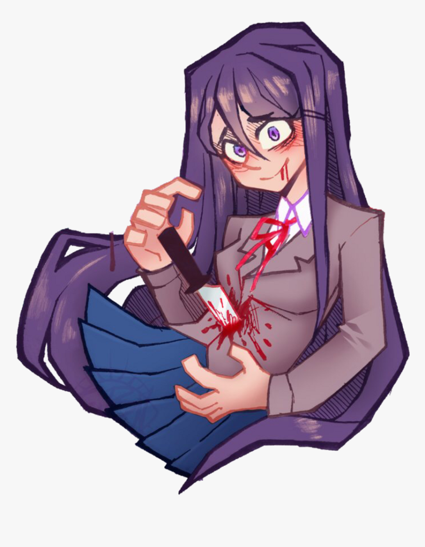 Yuri Ddlc Fan Art , Png Download - Yuri Doki Doki Blood, Transparent Png, Free Download