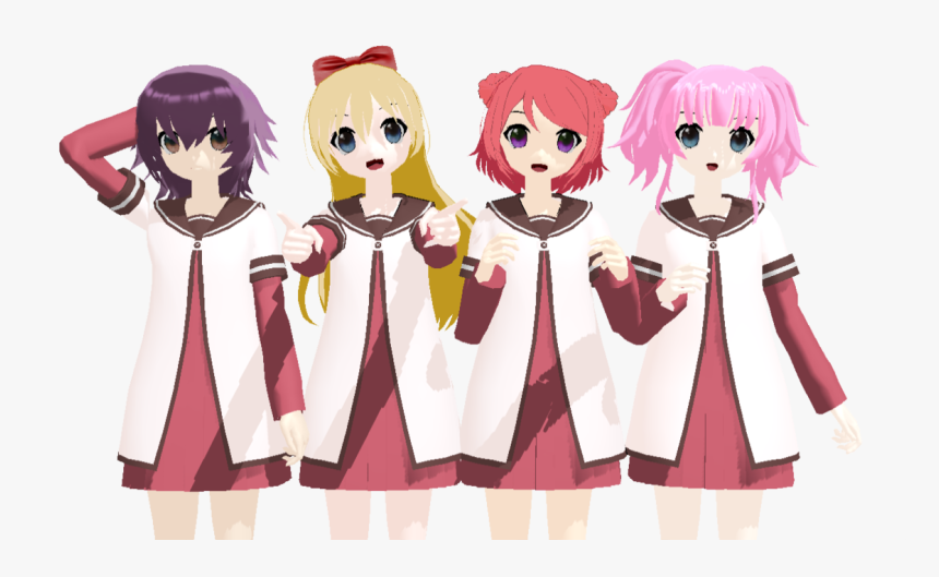 Yuru Yuri Mmd Models, Hd Png Download , Png Download - Yuru Yuri Mmd, Transparent Png, Free Download