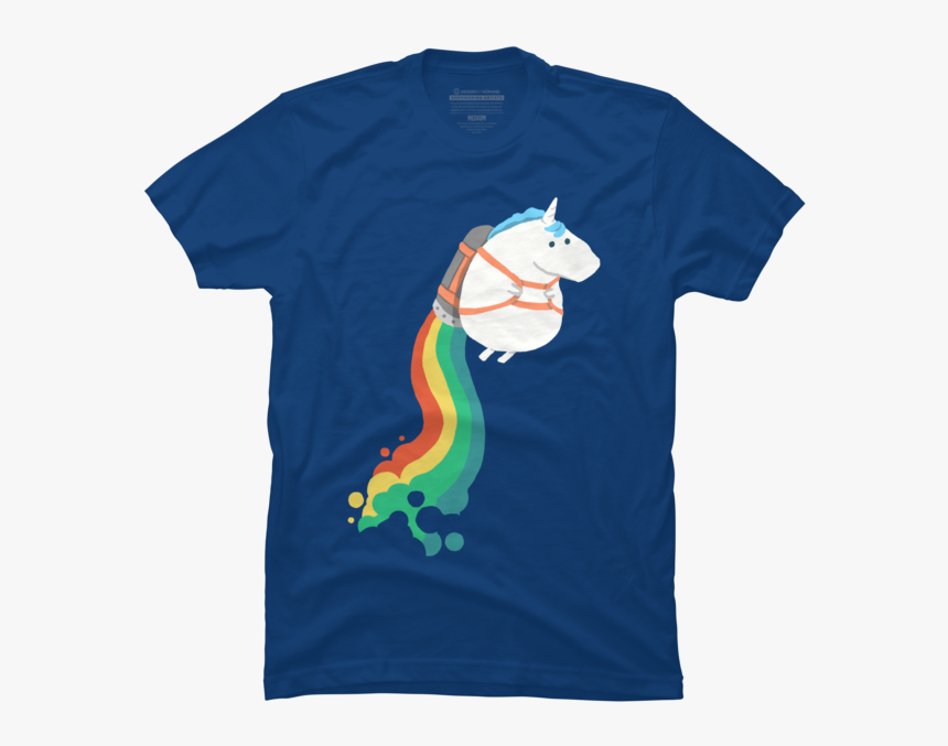 Unicorn On Rainbow Jet Pack - Fat Unicorn, HD Png Download, Free Download