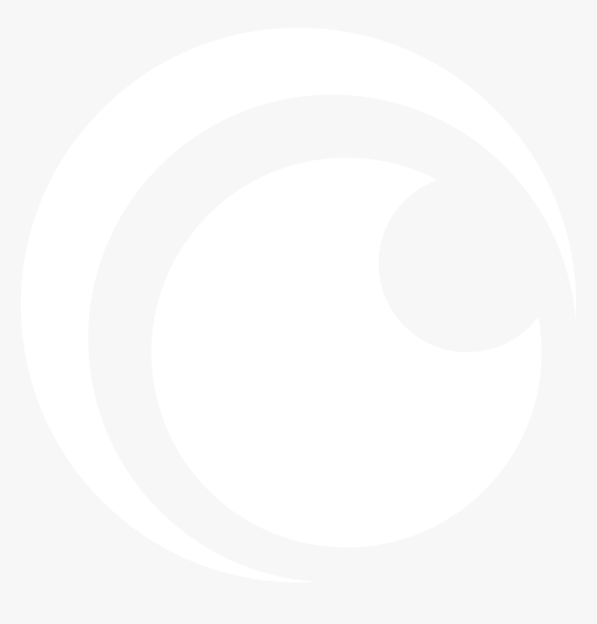 Black And White Crunchyroll Logo , Png Download - Circle, Transparent Png, Free Download