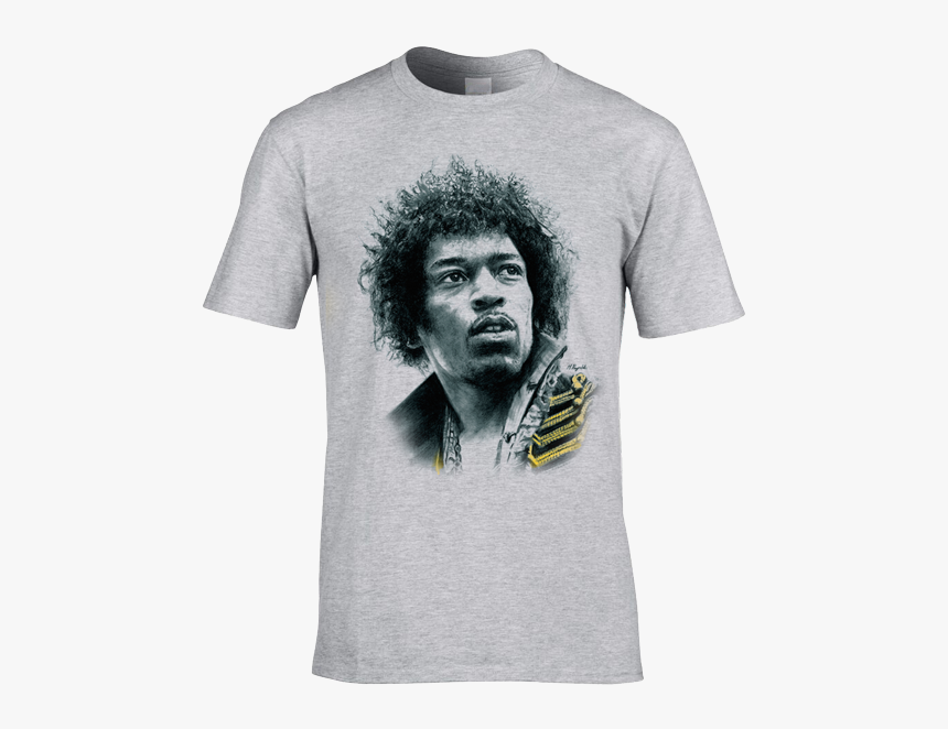 Exclusive Jimi Hendrix T-shirt Drawn In Charcoal By - Am Disney Groot Shirt, HD Png Download, Free Download