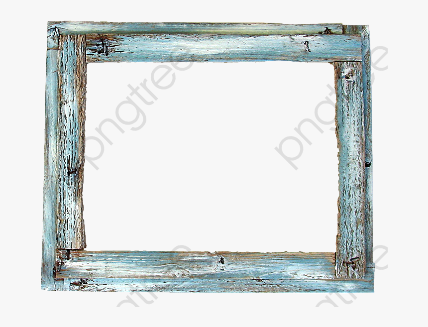 Transparent Ocean Clipart - Blue Wood Frame Png, Png Download, Free Download