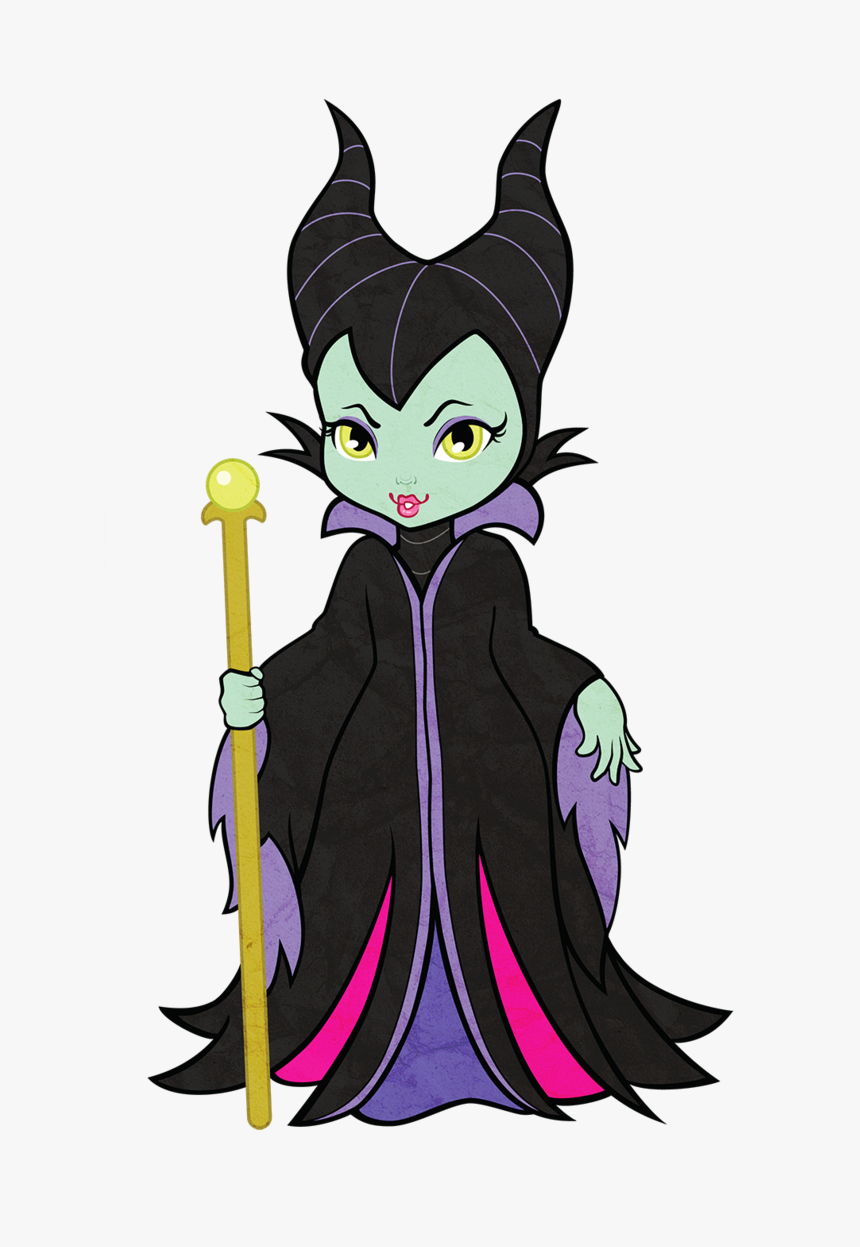 Maleficent Vector Transparent Clipart Royalty Free - Cute Maleficent Cartoon, HD Png Download, Free Download