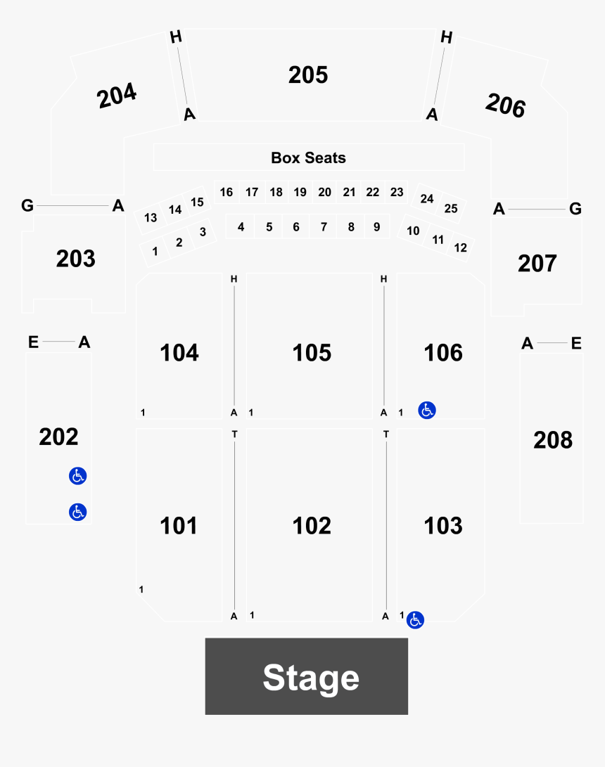 Seating Chart Park Theater Mgm Las Vegas, HD Png Download, Free Download