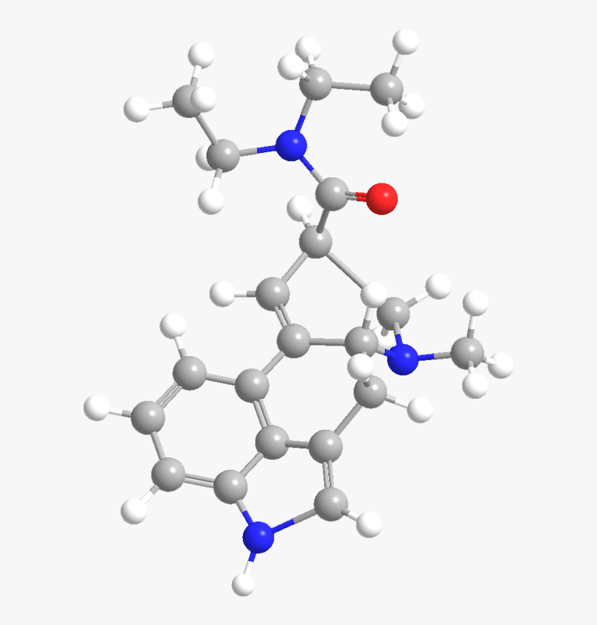 Lsd Chemical Structure 3d, HD Png Download, Free Download