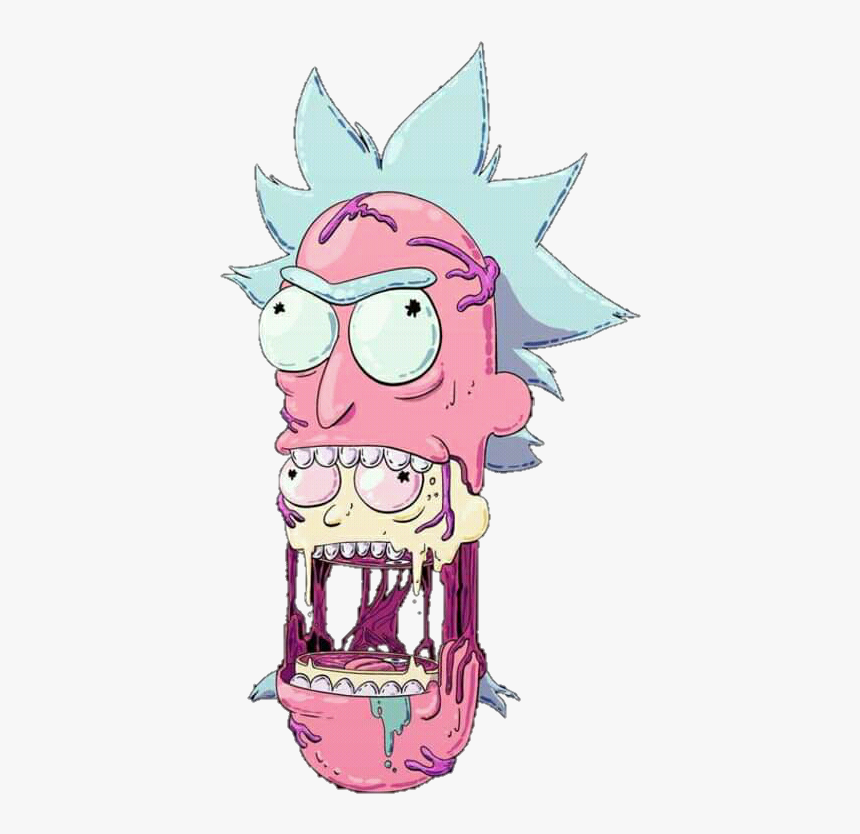 #rickandmorty #rickandmortyart #sticker #morty #rick - Trippy Rick And Morty Drawings, HD Png Download, Free Download
