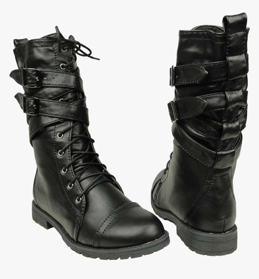 Black Boots Png Image - Black Combat Boots Transparent Background, Png Download, Free Download