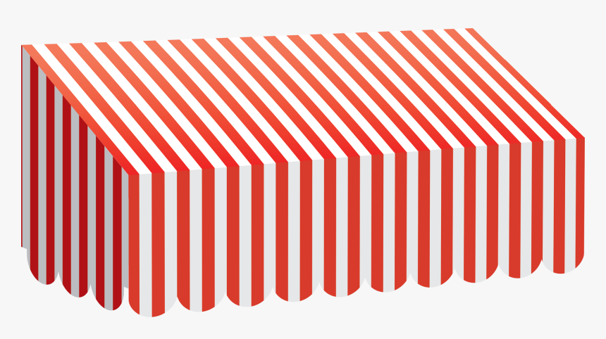 Tcr77165 Red & White Stripes Awning Image - Awning, HD Png Download, Free Download