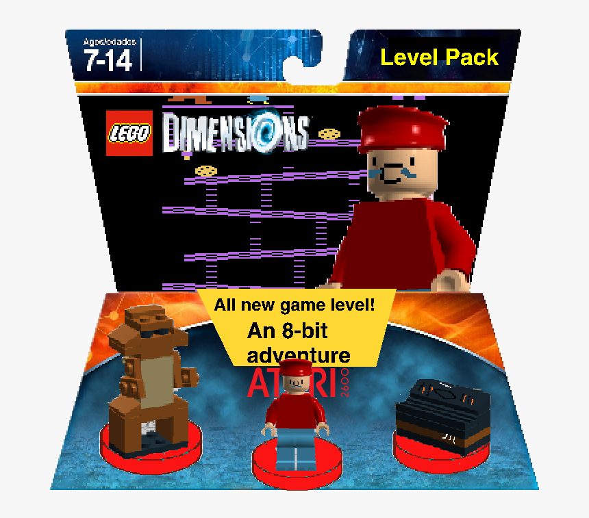 Lego Dimensions Customs Community - Lego 8 Bit Nintendo Characters, HD Png Download, Free Download