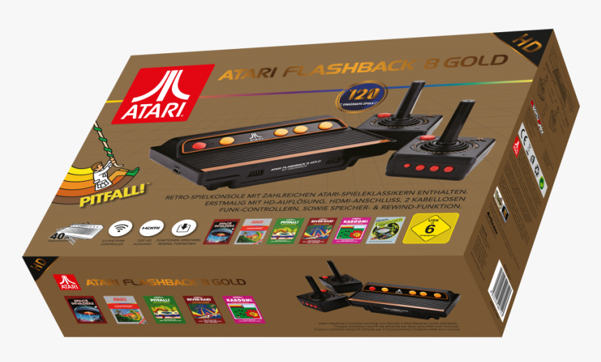 Atari Flashback 8 Gold Hd Verpackung - Atgames Atari Flashback 8 Gold Hd, HD Png Download, Free Download