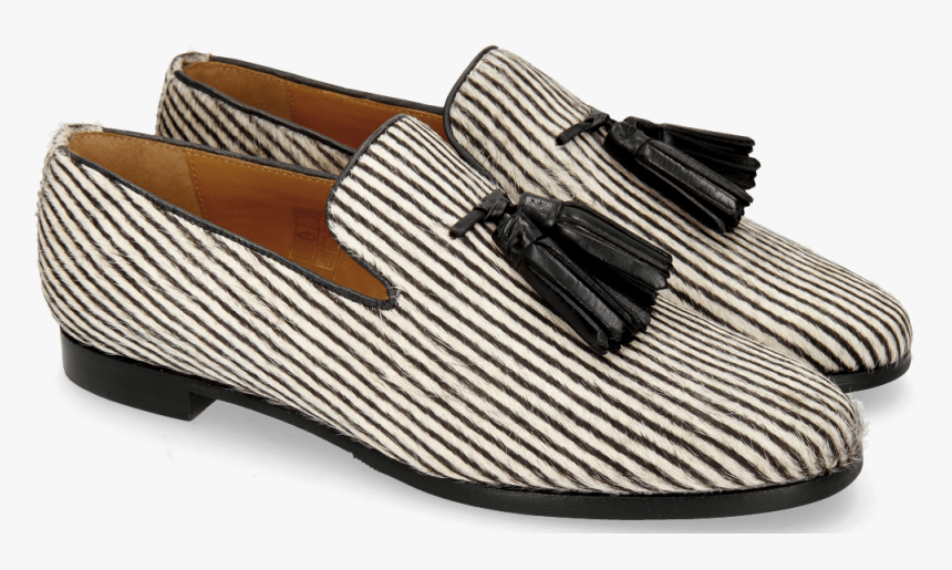 Loafers Scarlett 20 Hairon Stripes Black White - Melvin & Hamilton, HD Png Download, Free Download