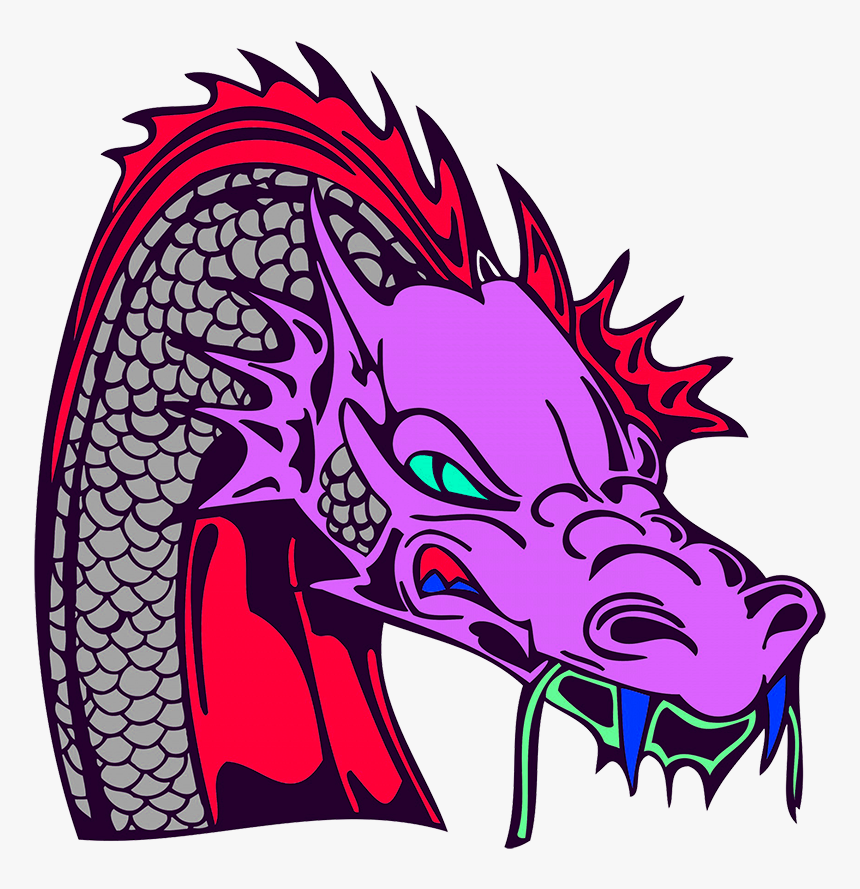 Purple Dragon Head - Illustration, HD Png Download, Free Download
