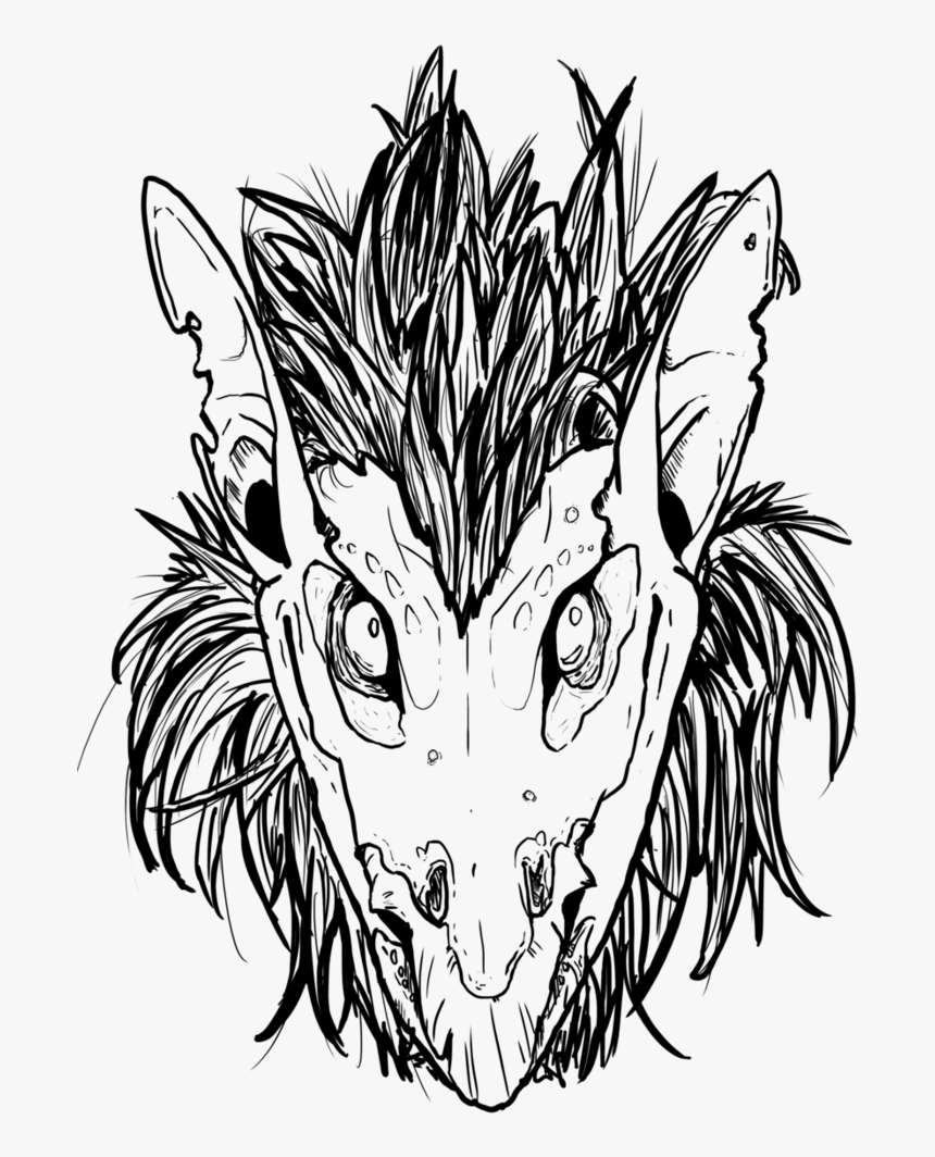 Dragon Head Coloring Pages For Kids - Cool Dragon Head Coloring Pages, HD Png Download, Free Download