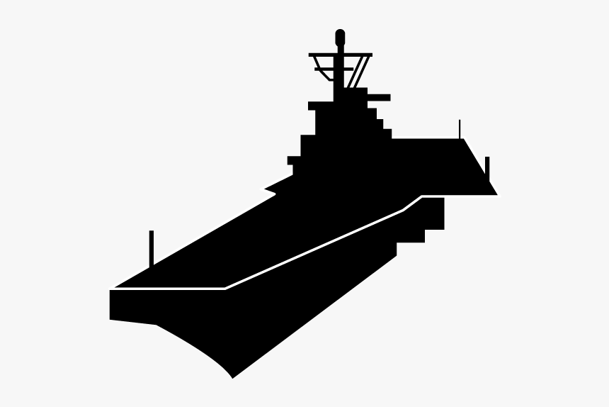 Airplane Aircraft Carrier Navy Clip Art - Aircraft Carrier Clip Art, HD Png Download, Free Download