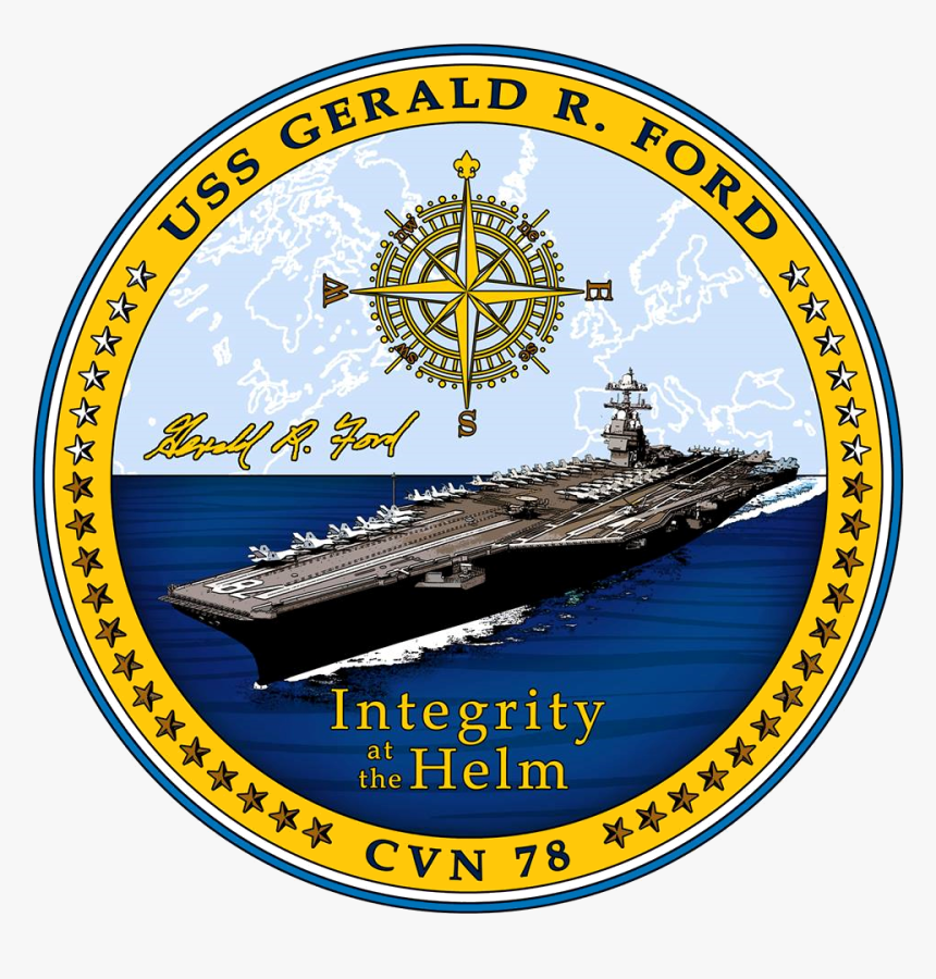 Uss Gerald R - Uss Gerald Ford Logo, HD Png Download, Free Download