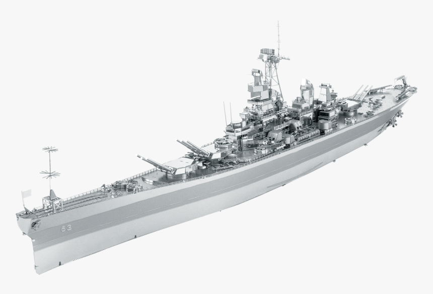 Metal Earth Iconx Uss Missouri - Metal Earth Uss Missouri, HD Png Download, Free Download