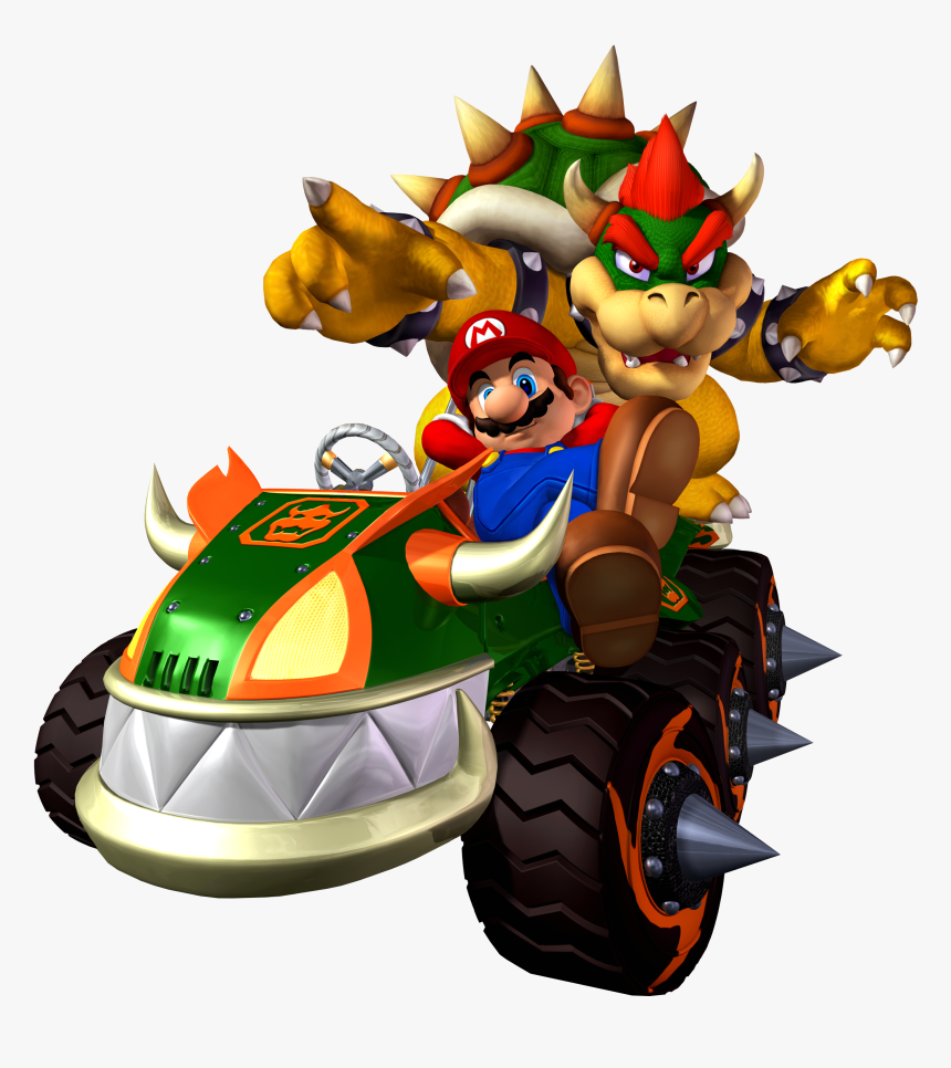 Double Dash Super Mario Bros - Mario Kart Bowser Kart, HD Png Download, Free Download