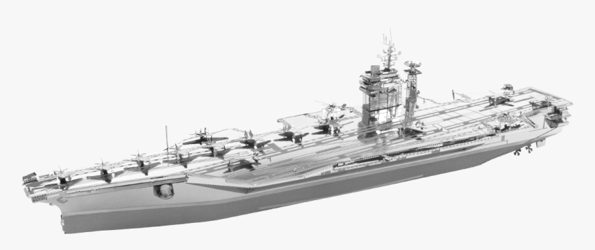 Metal Earth Iconx Uss Theodore Roosevelt Cvn-71 - Metal Earth Theodore Roosevelt, HD Png Download, Free Download