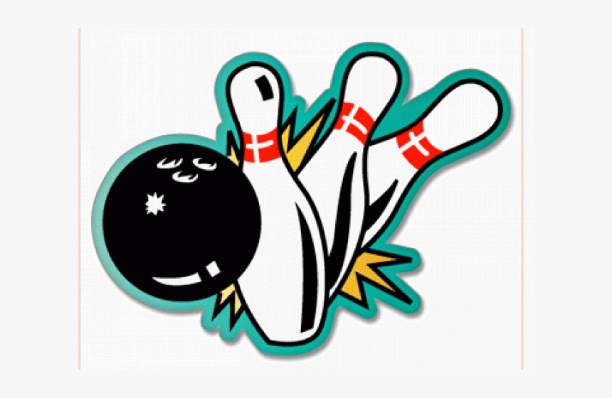 Bowling Clipart Fire - Bowling Pins Clipart, HD Png Download, Free Download