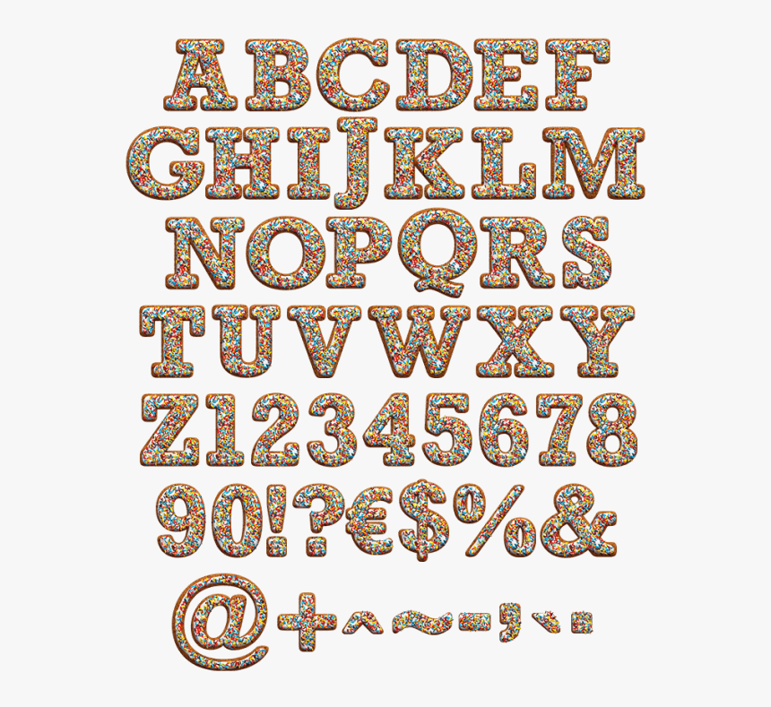 Gingerbread Colors Funny Font - Gingerbread Font, HD Png Download, Free Download